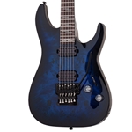 Schecter Omen Elite-6 FR Electric Guitar, See-Thru Blue Burst