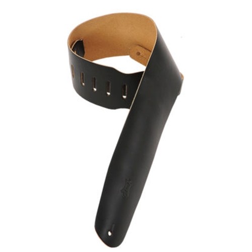 Levy's M4-BLK 3 1/2" chrome-tan leather bass strap. Adjustable from 36" to 52". Also available in extra long (XL),