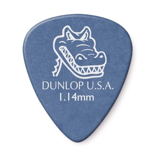 Dunlop 417P1.14 Gator Grip Standard Guitar Pick, 1.14mm Blue 12 Pack