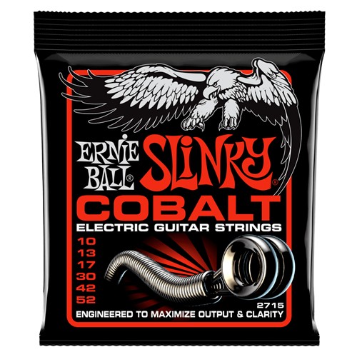 Ernie Ball EB2715 Cobalt Skinny Top Heavy Bottom Electric Guitar Strings 10-52