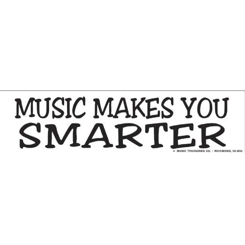 Music Treasures MT331232 Music Makes You Smarter Bumper Sticker
