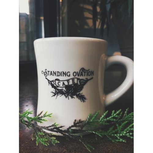 Beacock Music Diner Mug with Standing Ovation Logo