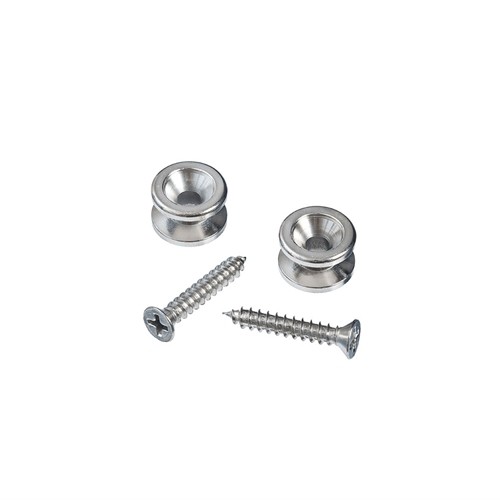 D'Addario PWEP202 Chrome Solid Brass End Pins