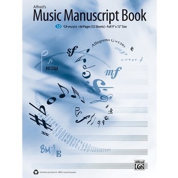 Alfred's Music Manuscript Book, 10-Stave