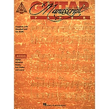 Guitar Recorded Version Manuscript Paper