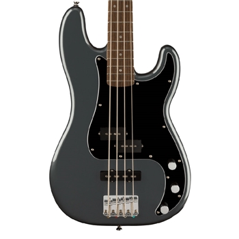 Squier Affinity Series Precision PJ Electric Bass Guitar, Laurel Fingerboard, Charcoal Frost Metallic