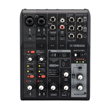 Yamaha AGMK 6-Channel Live Streaming Loopback Audio USB Mixer