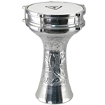Tycoon TDA-HC14 8" Hand-Hammered Aluminum Darbuka W/Bag