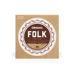 D'Addario EJ34 Folk Nylon Guitar Strings, Ball End, 80/20 Bronze/Black Nylon Trebles