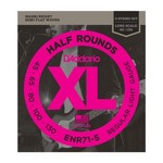 D'Addario ENR71-5 Half Round 5-String Bass Guitar Strings, Regular Light, 45-130, Long Scale