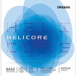 D'Addario Helicore Orchestral Bass Single G String, 3/4 Scale, Medium Tension