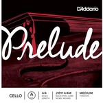 J-1011 D'Addario Prelude Cello Single A String, 4/4 Scale, Medium Tension