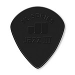 Dunlop 47PXLS Jazz III XL Black Stiffo Sharp Guitar Picks, 6 pack