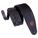 Levy's MSS2-4-DBR 4 1/2" Garment Leather Bass Strap WFoam Padding And Garment Leather Backing. Adjustable from 37"