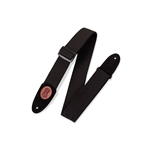 Levy's MSSC8-BLK 2" Signature Series Black Cotton Guitar Strap