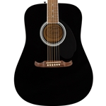Fender FA-125 Dreadnought Acoustic Guitar, Walnut Fingerboard, Black