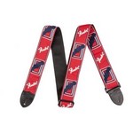 0990682000 Fender 2" Monogrammed Strap, Red/White/Blue