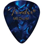 Fender 1980351802 Medium Blue Moto Guitar Picks, 12 Pack