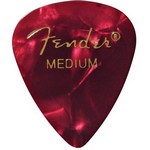 Fender 1980351809 Medium Red Moto Picks, 12 Pack