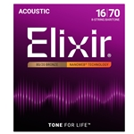 Elixir EL11308 Baritone NANOWEB Coating, 8 String