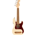 Fender 0970583505 Fullerton P-Bass Uke, Walnut Fingerboard, Olympic White