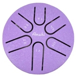 Amahi KLG3PU 3" Purple Steel Tongue Drum, A Major