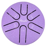 Amahi KLG3PU 3" Purple Steel Tongue Drum, A Major