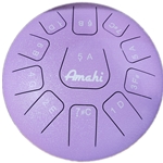 Amahi KLG12PU 12" Purple Steel Tongue Drum, D Major