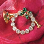 Music Gift 634445 Angel's Horn Brooch