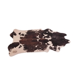 Drum N Base Vegan Cow Drum Rug, Black and White