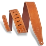 Levy's M17BDS-TAN 2.5" Wide Garment Leather Guitar Strap, Tan