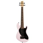 Kala UBASS-SB-LP-FS Solid Body 4-String Pale Pink Fretted U-BASS