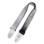 MP2OI-002 Levy's Black and White Optical Illusion Print Strap with White Leather Ends