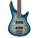Ibanez SR400EQMSCB SR400EQM SR Standard Bass Guitar, Stained Cosmic Blue Starburst