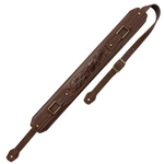 Levy's MCH11APX-BRN 3" Brown Apex Leather Guitar Strap With Padding And Hardware