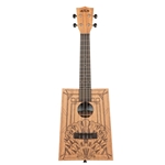 Kala Cigar Box Concert Ukulele, Art Deco