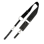 Levy's MG15BC-BLK Baldric Leather Guitar Strap - Black