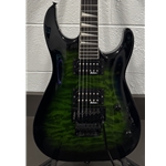 Used Jackson Dinky Arch Top JS32Q DKA Electric Guitar, Amaranth Fingerboard, Transparent Green Burst