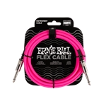 Ernie Ball P06413 Flex Instrument Cable Straight/Straight 10ft - Pink