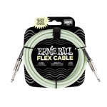 Ernie Ball P06436 Flex Instrument Cable Straight/Straight - Glow in Dark