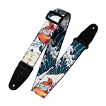 Levy's MPD2-016 2" Polyester Guitar Strap, Koi Fish