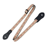 Levy's MJ19UKE-001 1/2" Red and Yellow Jacquard Ukulele Strap