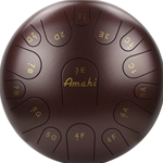 Amahi KLG14BZ 14" Steel Tongue Drum, Bronze