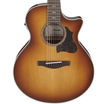 Ibanez AE3007FMHTBH AE3007FMH 7-String A/E, Tobacco Edge Burst High Gloss