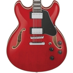 Ibanez AS7312 Artcore 12-String Semi-Hollowbody Guitar, Trans Cherry Red