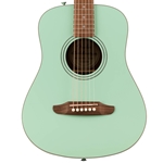 Fender California Standard Redondo Mini Acoustic Guitar with Bag, Surf Green