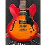 Used Vantage 635V/CS Hollowbody Electric Guitar, Sunburst
