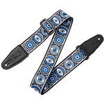 Levy's MP2CVY-004 Evil Eye, Clairvoyant Series 2" Poly Guitar Strap