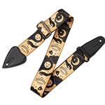Levy's MP2CVY-001 Ouija, Clairvoyant Series 2" Poly Guitar Strap