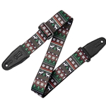 Levy's MP2HDY002 Ugly Christmas Sweater 2" Poly Guitar Strap
